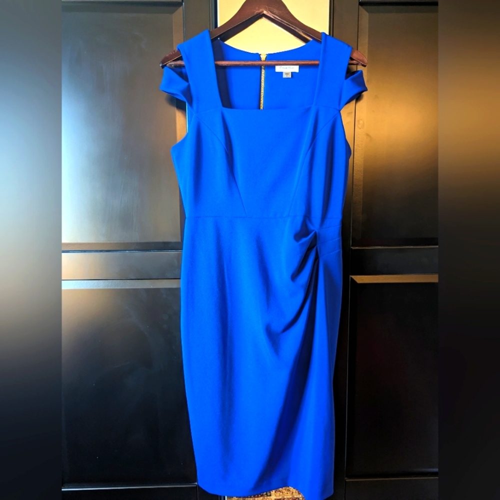 Calvin Klein Cold shoulder Midi Dress sz8